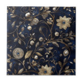 Luxury Floral  Tegeltje (Voorkant)