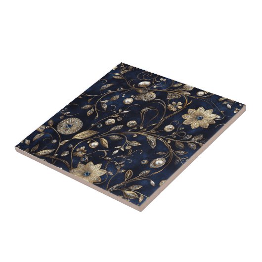 Luxury Floral  Tegeltje (Zijkant)