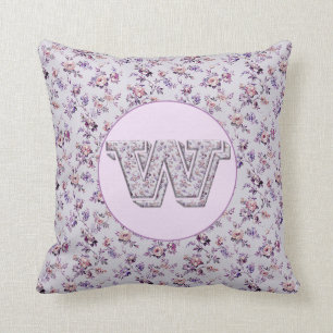 Luxury Flowers Monogram W Kussen