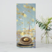 Luxury Foil Easter Menu Card (Staand voorkant)