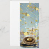 Luxury Foil Easter Menu Card (Voorkant / Achterkant)