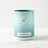 Luxury Frosty Green Azure Bronze Dew Dots  Mok (Midden)