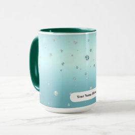 Luxury Frosty Green Azure Bronze Dew Dots  Mok