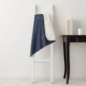 Luxury Gemini Name Sherpa Birthday Blanket Deken (In situ)