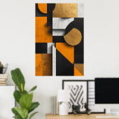 Luxury Geometric Composition Poster (Thuiskantoor)