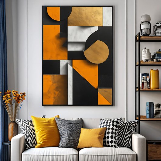 Luxury Geometric Composition Poster