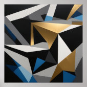 Luxury Geometric Prism Poster (Voorkant)
