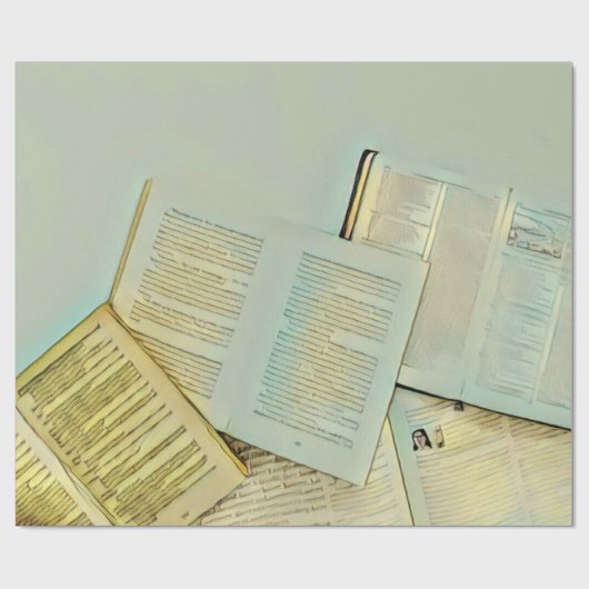 Luxury gifts for book lovers cadeaupapier (Vlak)