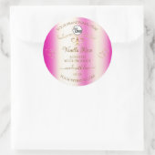 Luxury Girly Pink Gold Product Labels Logo (Tas)