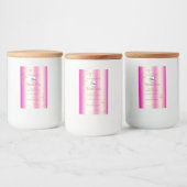 Luxury Girly Pink Gold  Product Labels Logo Voedselcontainer Etiket (Flessen)
