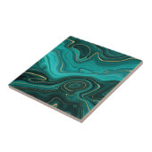 Luxury Glam Turquoise - Abstract patroon Tegeltje (Zijkant)
