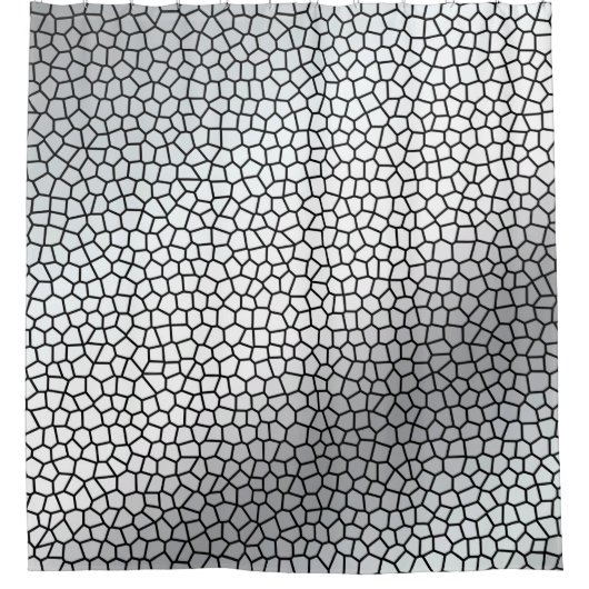 Luxury Glas in lood Silver Douchegordijn (Voorkant)