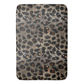 Luxury Glitter Brown Black Gold Leopard Pattern Badmat (Voorkant Verticaal)
