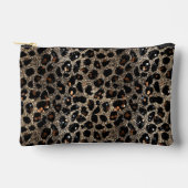Luxury Glitter Brown Black Gold Leopard Pattern Etui (Voorkant)