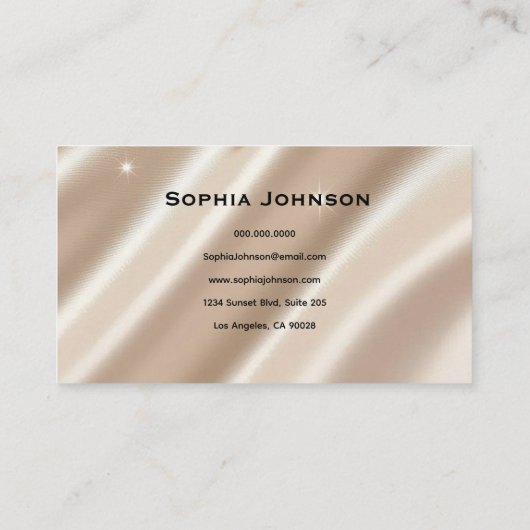 Luxury Glitter Business Card – Modern and Stylish  Visitekaartje (Achterkant)