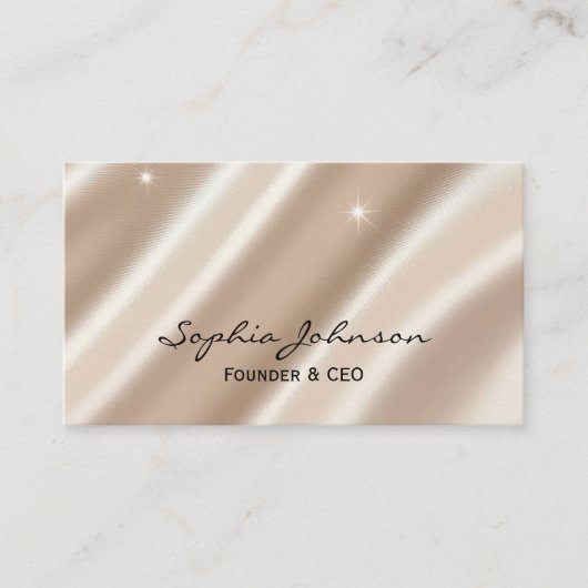 Luxury Glitter Business Card – Modern and Stylish  Visitekaartje (Voorkant)