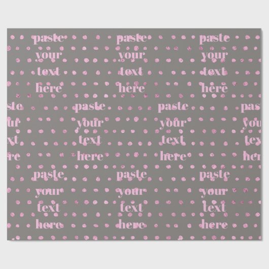 Luxury glitter dots cadeaupapier (Vlak)