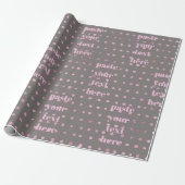 Luxury glitter dots cadeaupapier (Uitgerold)