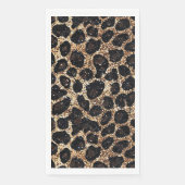 Luxury Glitter Gold Brown Black Leopard Pattern Servet (Voorkant)