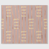 Luxury glitter stripes cadeaupapier (Vlak)