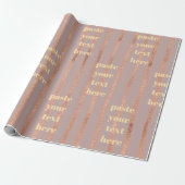 Luxury glitter stripes cadeaupapier (Uitgerold)