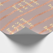 Luxury glitter stripes cadeaupapier (Hoek)