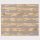 Luxury glitter stripes cadeaupapier (Vlak)