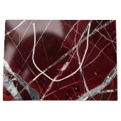 Luxury glossy red marble groot cadeauzakje (Voorkant)