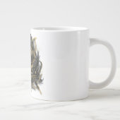 Luxury Gold and Black Abstract Marble  Grote Koffiekop (Rechts)