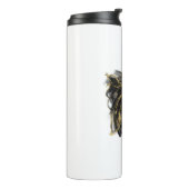 Luxury Gold and Black Abstract Marble  Thermosbeker (Gedraaid links)