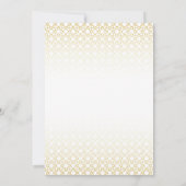 Luxury Gold Arabesque Pattern Iftar Invitation Kaart (Achterkant)