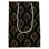 Luxury Gold Art Deco Medium Cadeauzakje (Achterkant)