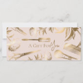 Luxury Gold Beauty Studio Gift Certificate for You (Voorkant)