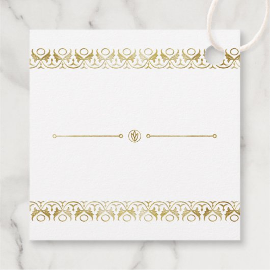 Luxury Gold Bedankjes Labels (Achterkant)