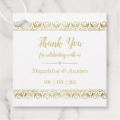 Luxury Gold Bedankjes Labels (Voorkant)