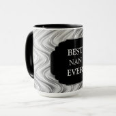Luxury Gold "Best Nan Ever"-ontwerp Mok (Voorkant links)