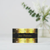 Luxury Gold Black  Grenzen Juwelen met foto Visitekaartje (Staand voorkant)