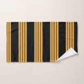 Luxury Gold Black Stripes Bad Handdoek (Handdoek)