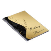 Luxury Gold-Black Wedding Planner Notitieboek (Rechterzijde)
