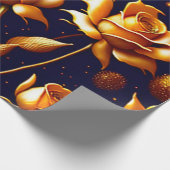 Luxury Gold Boho Roos Modern Collectie Cadeaupapier (Hoek)