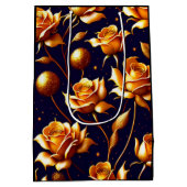 Luxury Gold Boho Roos Modern Collectie Medium Cadeauzakje (Achterkant)