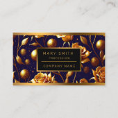 Luxury Gold Boho Roos Modern Collectie Visitekaartje (Voorkant)