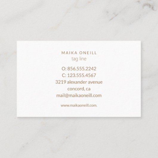 Luxury Gold bokeh wellness massage yoga Visitekaartje (Achterkant)