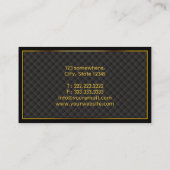 Luxury Gold Border Chemical Engineer Visitekaartje (Achterkant)