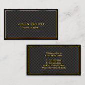 Luxury Gold Border Plastic Surgeon Visitekaartje (Voorkant / Achterkant)