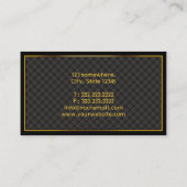 Luxury Gold Border Wine Tasting Visitekaartje (Achterkant)