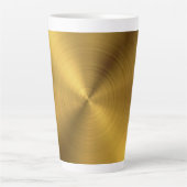 Luxury Gold Borhed Metal Texture 6 Latte Mok (Voorkant)