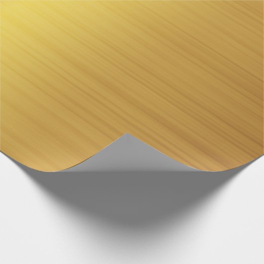 Luxury Gold Brushed Metal Texture 10 Cadeaupapier (Hoek)