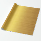 Luxury Gold Brushed Metal Texture 10 Cadeaupapier (Uitgerold)