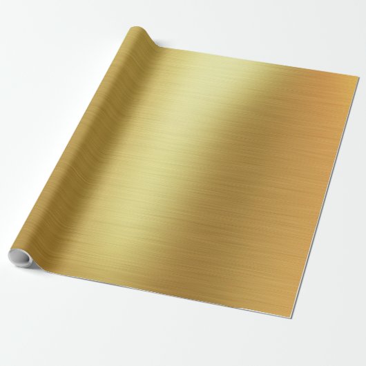 Luxury Gold Brushed Metal Texture 4 Cadeaupapier (Uitgerold)